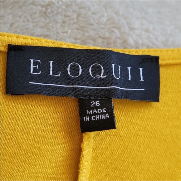 Yellow Sweetheart Neckline Dress ELOQUII - Picture 6 of 8